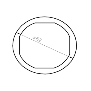 Garnitură 2.0” carcasă lentilă PTFE tăiere cu laser Amada Centricut