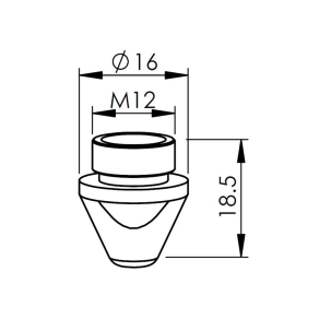 Duză 3.0mm CP tăiere cu laser Amada Centricut