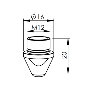 Duză 2.0mm CP tăiere cu laser Amada Centricut