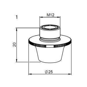 Duză D12.0mm CP tăiere cu laser Amada Centricut