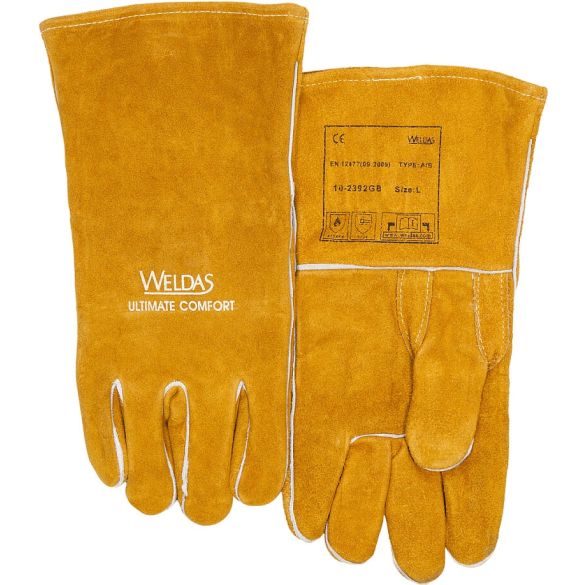 Manusi de protectie sudura Mig-Mag captuseala bumbac XL Golden Brown