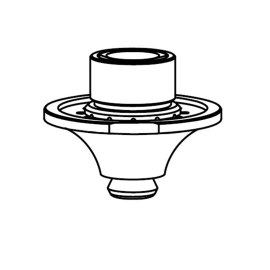 Duză dublă 4.0mm WACS cu găuri CP tăiere cu laser