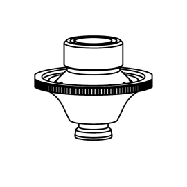 Duză dublă D2.5mm EW CP WACS tăiere cu laser