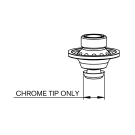 Duză dublă cu guler D2.0mm Fe CP tăiere cu laser