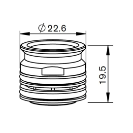Adaptor duză cu 8 găuri tăiere cu laser