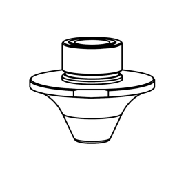 Duză dublă D4.0mm AL CP tăiere cu laser