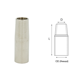 Duza gaz standard MT25 perete ingrosat