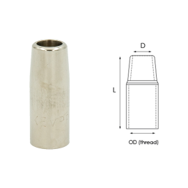 Duza gaz HD (HeavyDuty) L57, OD22, D14 Kemppi