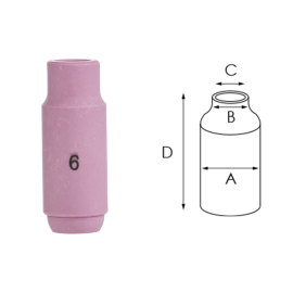 Duza gaz ceramica wig-tig Gr.6 large