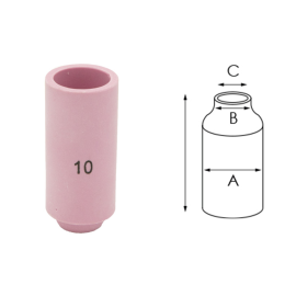 Duza ceramica TIG Gr.10 large