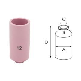 Duza gaz ceramica sudura wig-tig Gr.12 large