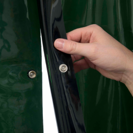 Perdea protecție Lava Shield verde 137x180cm capse conectare