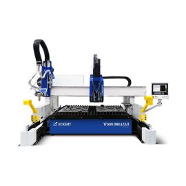 Masina CNC debitare / taiere cu plasma, oxigaz si gaurire mecanica Titan DrillCut