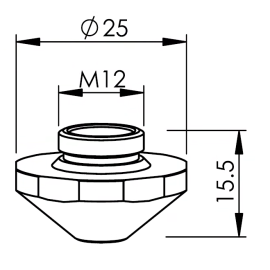 Duza laser, EAA, 1.7mm