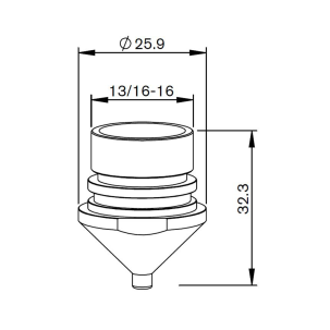 Duză 2.0mm CP tăiere cu laser