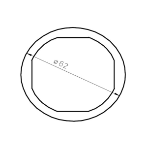 Garnitură 2.0” carcasă lentilă PTFE tăiere cu laser