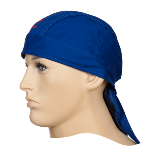 Bandana sudor bumbac ignifug, albastra
