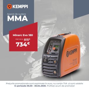 Aparat de sudura cu electrod MMA/TIG profesional Kemppi Minarc Evo 180