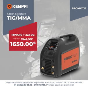 Noul aparat de sudura invertor TIG / MMA Kemppi Minarc T 223 DC