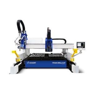 Masina CNC debitare / taiere cu plasma, oxigaz si gaurire mecanica Titan DrillCut