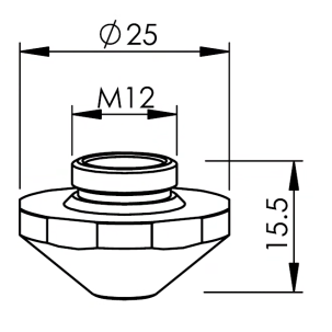 Duza laser, EAA, 1.7mm