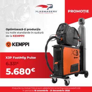Aparat sudura cu sarma MIG-MAG profesional Kemppi X3P FastMig Pulsat