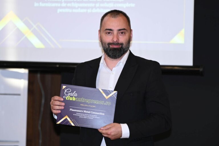 Plasmaserv Metal Connection  - Premiul pentru 20 de ani de excelență în furnizarea de echipamente și soluții complete pentru sudare și debitare